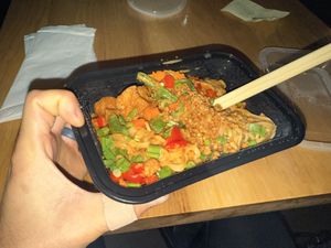 Hand for scale   at High Thai in Brattleboro