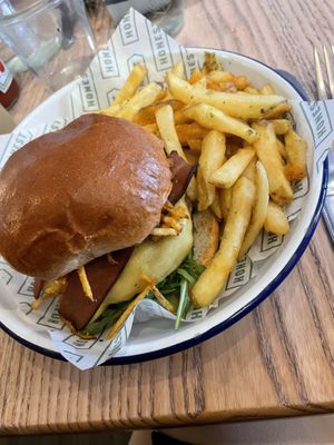 Vegan Bacon Burger  at Honest Burgers - South Kensington in South West London
