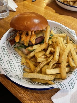 Monthly special collab #Veganuary at Honest Burgers - Spitalfields in East London