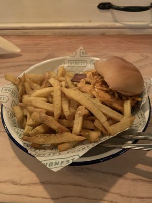 GF bacon plant burger   at Honest Burgers - Spitalfields in East London