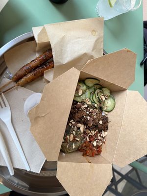 Skewers and Ploke box  at PLANTE Lab in Catania