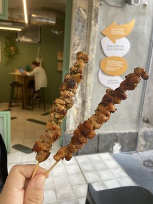 Arrosticini veg  at PLANTE Lab in Catania