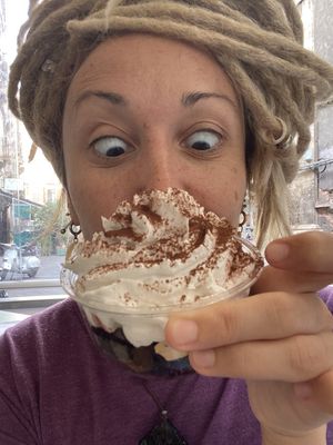 Cocco and chocolate dessert  at PLANTE Lab in Catania