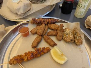 Amazing skewers 🤤 at PLANTE Lab in Catania