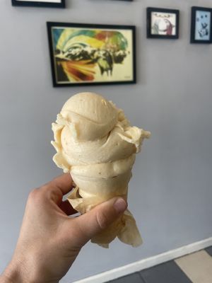 Vegan nectarine   at Sweet Action Ice Cream in Denver