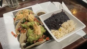 Vegan tacos  at Plaza Azteca in Kill Devil Hills