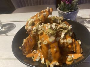 Peruvian fries tapas  at Seawiches Lounge Bar in Roatan