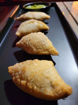 Mini samosas at Seawiches Lounge Bar in Roatan