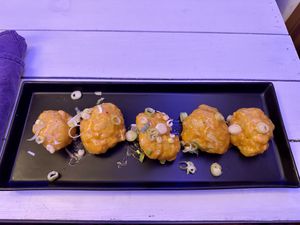 Crispy cauliflower   at Seawiches Lounge Bar in Roatan