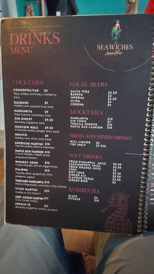  at Seawiches Lounge Bar in Roatan