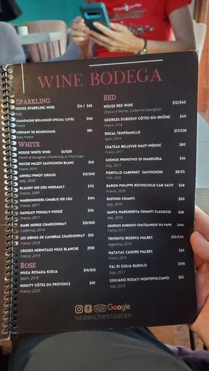  at Seawiches Lounge Bar in Roatan