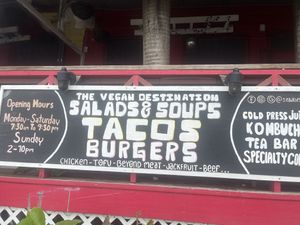 Seawiches sign says it all!  at Seawiches Lounge Bar in Roatan