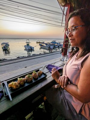  at Seawiches Lounge Bar in Roatan