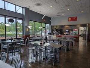 interior at Biscuits Cafe in Canby