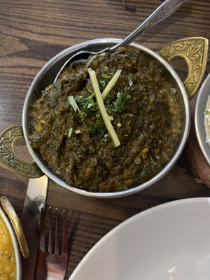 Saag bhaji   at Dilli Haat in Bournemouth
