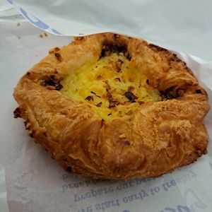 Vegan vanilla Danish pastry at LGW - Pure - Gatwick Airport - NT in Horley