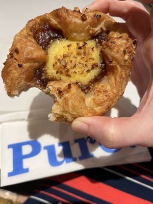 Vegan Danish pastry  at LGW - Pure - Gatwick Airport - NT in Horley
