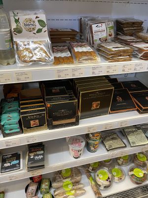 Nice selection of Booja Booja at Greenlands Health Foods in South East London