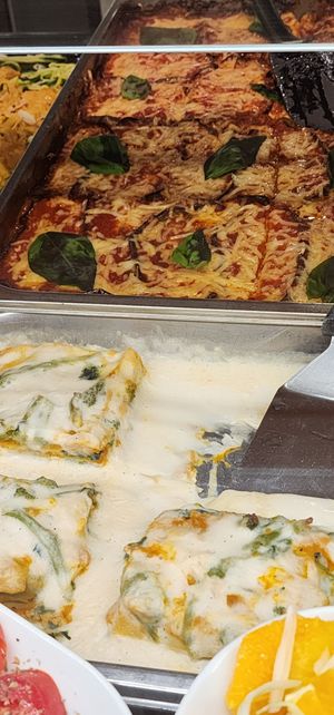 The white lasagna had veggies in it at Rosebymary in Milan