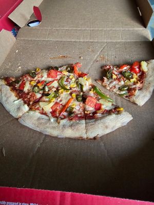 Veggie Supreme Vegan Pizza at Domino's Pizza in Hertford