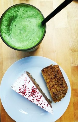 best rhubard cake ever !! at Goodies Berlin - Schivelbeiner Strasse 34 in Berlin