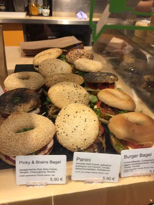 Great selection of bagels  at Goodies Berlin - Schivelbeiner Strasse 34 in Berlin