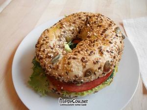 'Salami' bagel sandwich at Goodies Berlin - Schivelbeiner Strasse 34 in Berlin