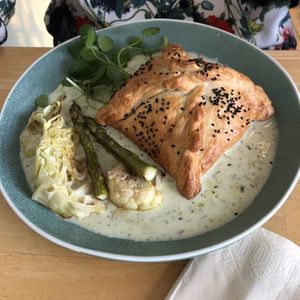 veggie wellington, very crispy  at River Green Restaurant in Norwich