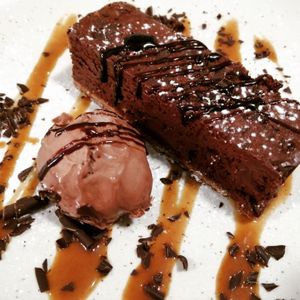 Chocolate Tart at River Green Restaurant in Norwich
