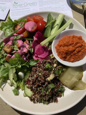 Special salad at River Green Restaurant in Norwich