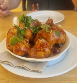 Cauliflower starter at River Green Restaurant in Norwich
