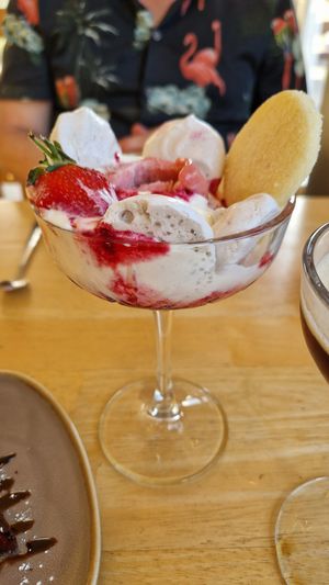 Eton mess at River Green Restaurant in Norwich