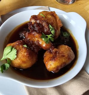 Cauliflower manchurian at River Green Restaurant in Norwich