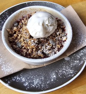 Crumble at River Green Restaurant in Norwich