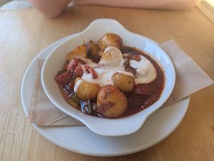 Patatas bravas at River Green Restaurant in Norwich