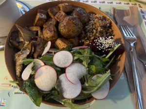 mushroom bowl  at Salt kafe in Antalya