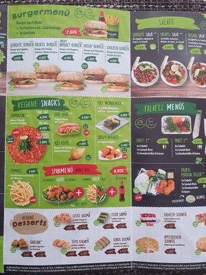 Speisekarte 2 at Veganland in Senden