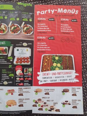 Speisekarte 4 at Veganland in Senden