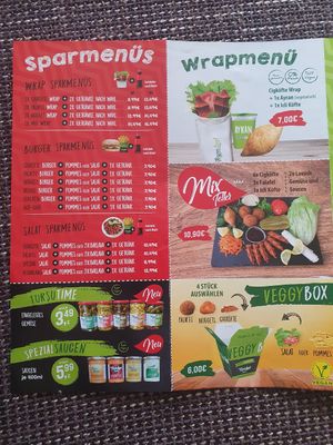 Speisekarte  5 at Veganland in Senden