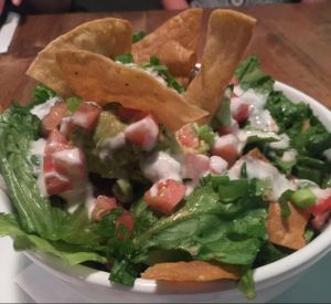 tortilla salad at The Hogtown Vegan in Toronto