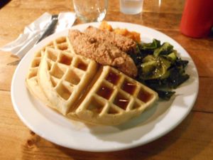 waffles at The Hogtown Vegan in Toronto