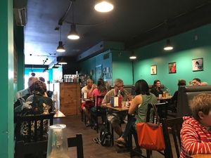 Inside at The Hogtown Vegan in Toronto