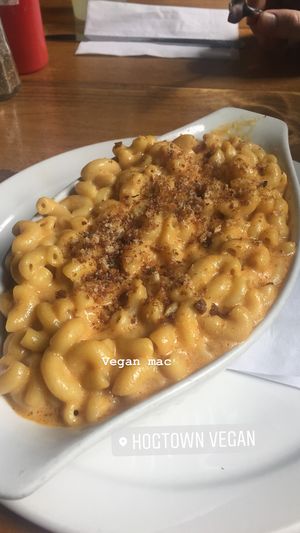 Mac and cheese  at The Hogtown Vegan in Toronto