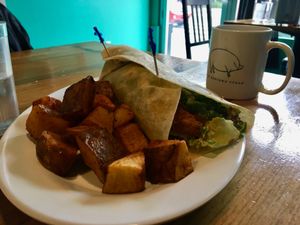 Caesar Wrap at The Hogtown Vegan in Toronto