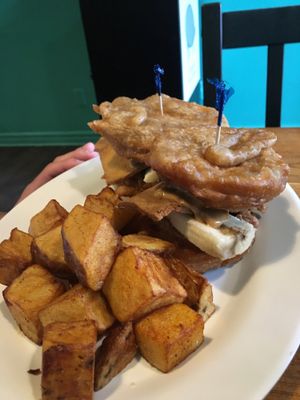 Elvis French Toast at The Hogtown Vegan in Toronto