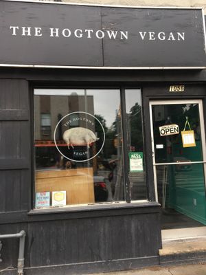 Hogtown Vegan Store Front at The Hogtown Vegan in Toronto
