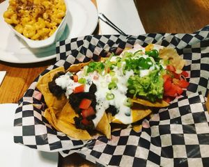 Great nachos at The Hogtown Vegan in Toronto