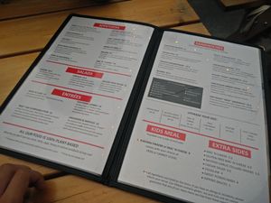 menu at The Hogtown Vegan in Toronto