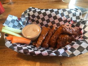 Buffalo wings  at The Hogtown Vegan in Toronto
