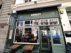 Outisde at Honest Burgers - Leicester Square in London